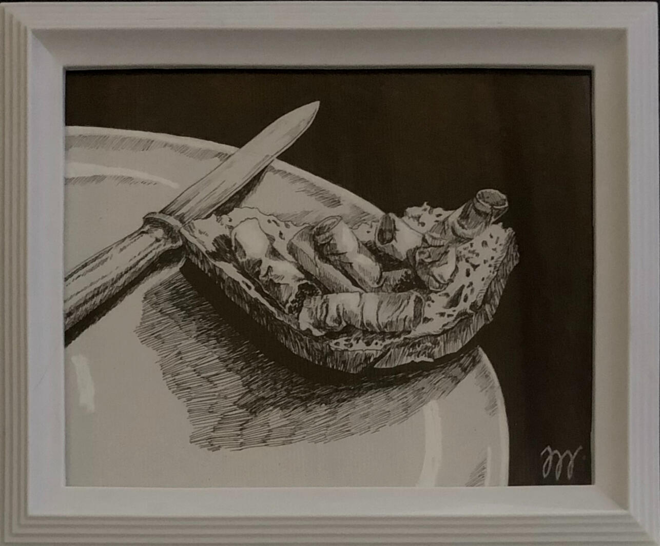 Ráno po párty, A5, perokresba, soukromá sbírka