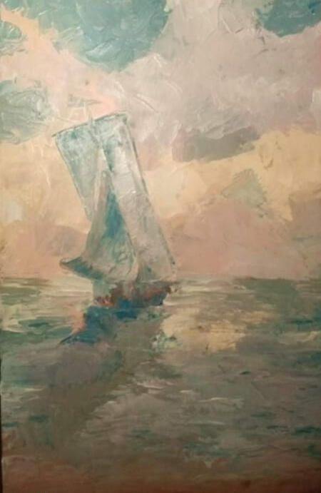 Klid, 60x40cm, olej na desce, 2018, soukromá sbírka