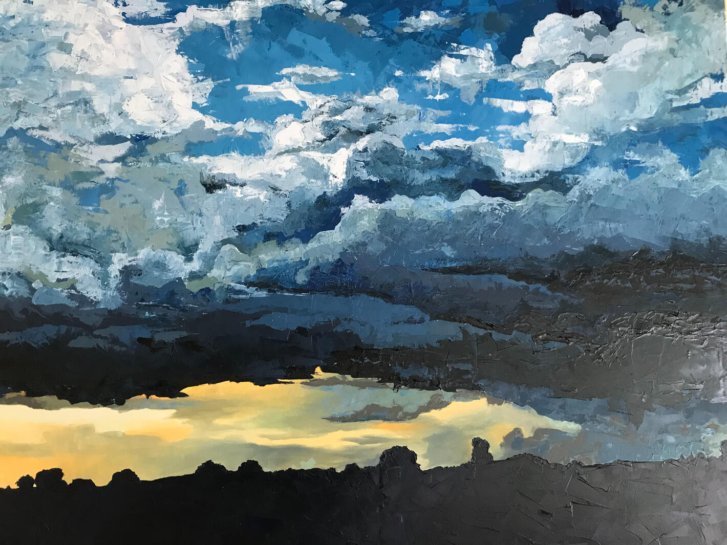 Mračna, 140x100cm, olej na plátně, 2018, soukromá sbírka