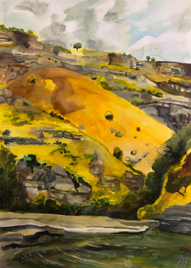 Kaňon Sicílie, A4, 2022, 1 000,-kč