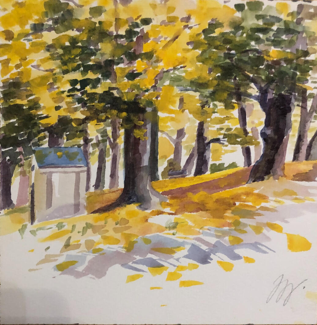 Litomyšl-2,akvarel,18x18cm,_2025