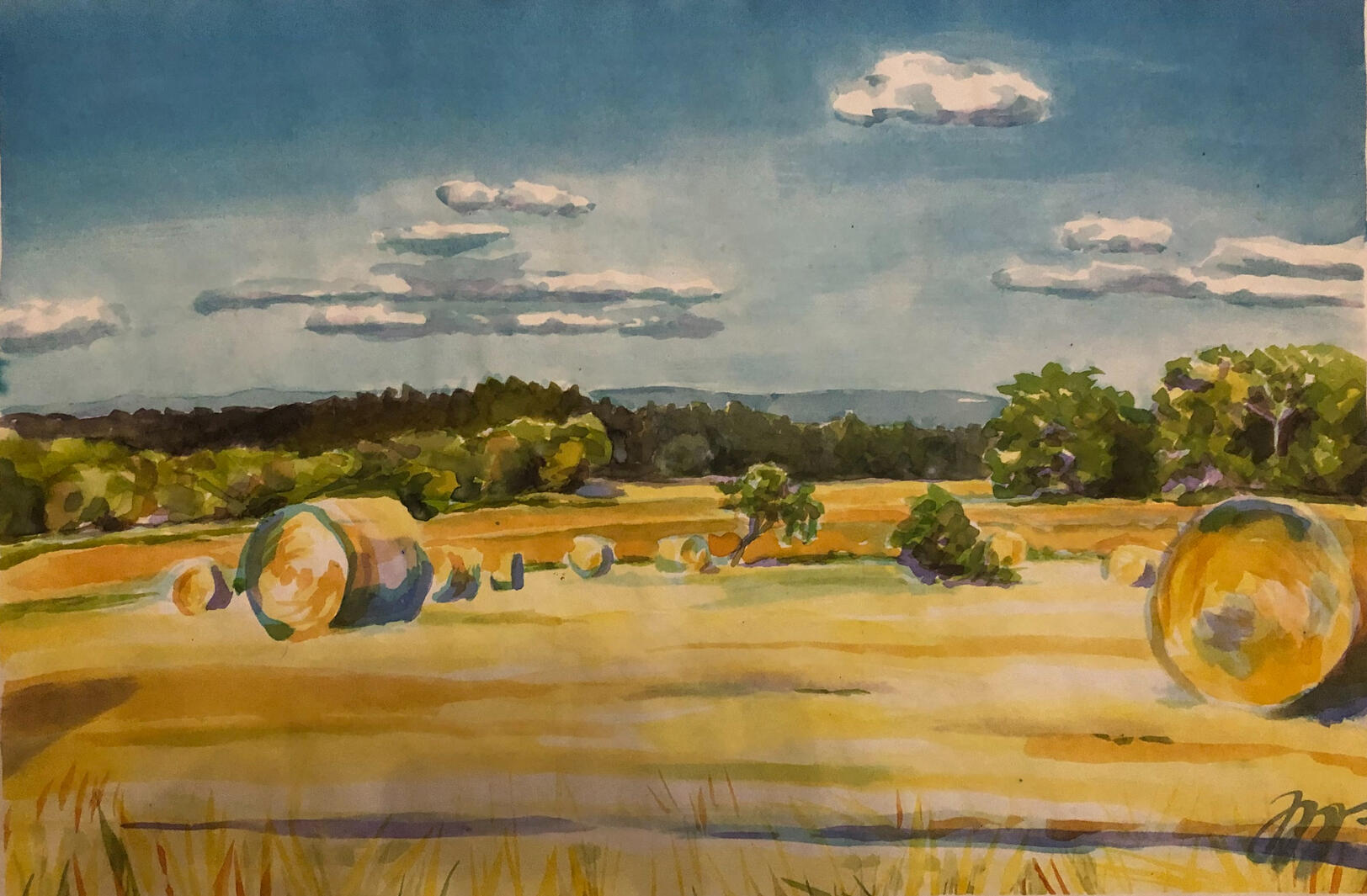 JižníČechy,akvarel,34,5x52cm,_2024