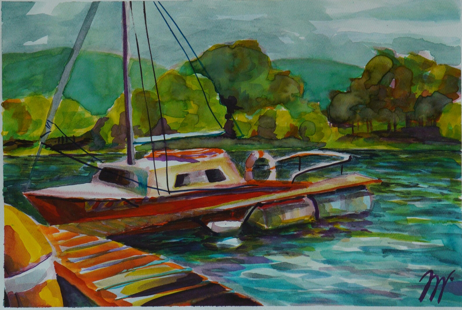 Loď 2, A2, 2023, 6 000,-kč